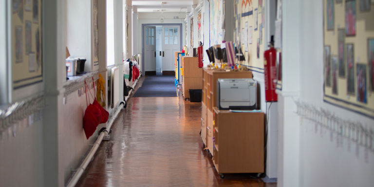 School corridor